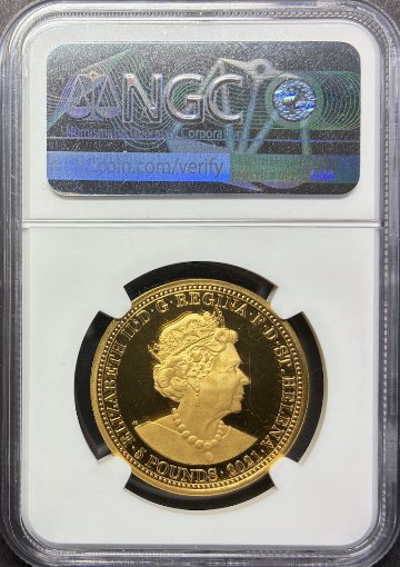 セントヘレナ2021年スリーグレイセス5ポンド金貨PF70UCAMの画像