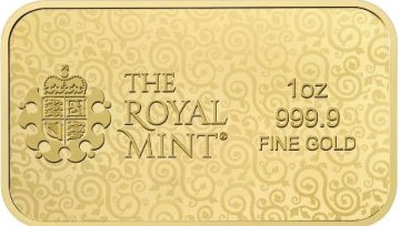 イギリスロイヤルミント2025年 ウナ＆ライオン1オンスゴールドバーの画像