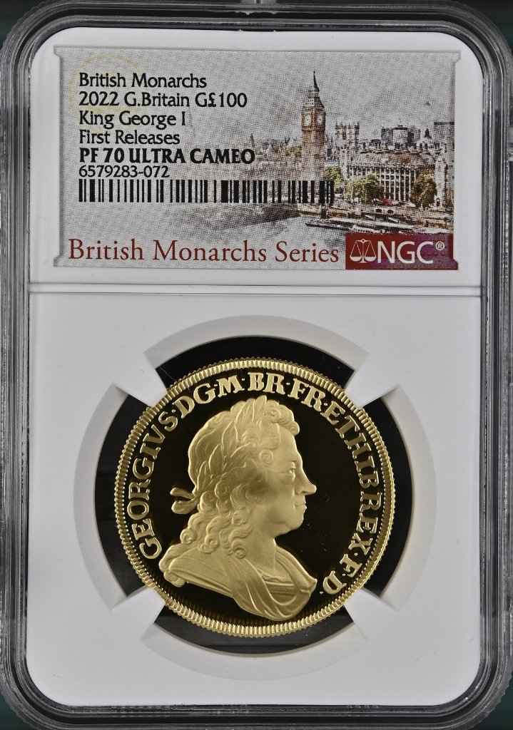 2013年 イギリス クラウンジュエル 5ポンド 金メッキ銀貨 NGC PF69 2013年 イギリス クラウンジュエル 5ポンド 金メッキ銀貨 NGC PF69