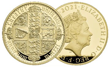 イギリス2021年ゴシッククラウン5オンス金貨 NGC PF70 UCAM 地金金貨