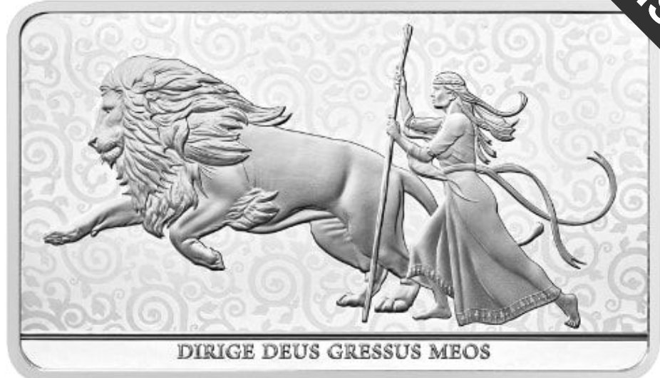 ウナ＆ライオン3.1kg銀の延棒 2025年の画像