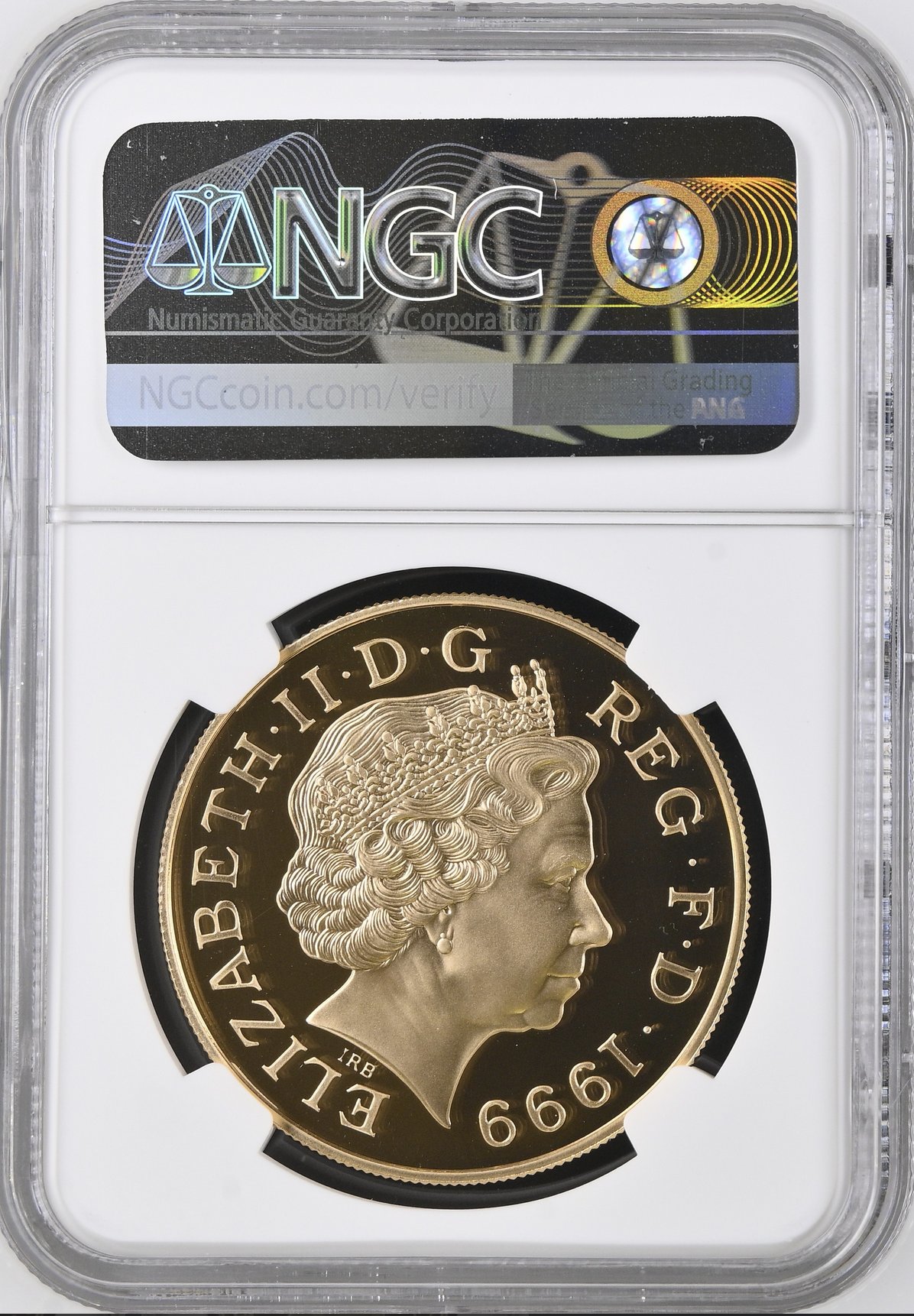 イギリス1999年ダイアナ5ポンド金貨NGC PF69 UCAMの画像