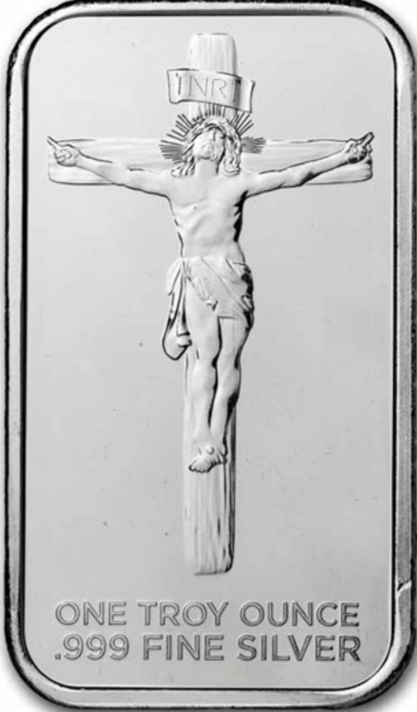 イエスキリスト1オンスシルバーバー 10枚セットの画像