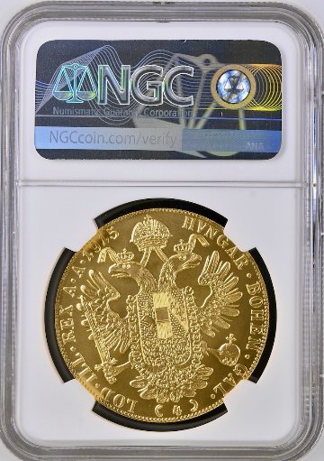 オーストリア1915/2024年4ダカット金貨 NGC MS69の画像