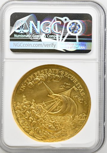 ハンガリー（1820年）テンペスト7ダカット金メダルNGC MS68の画像