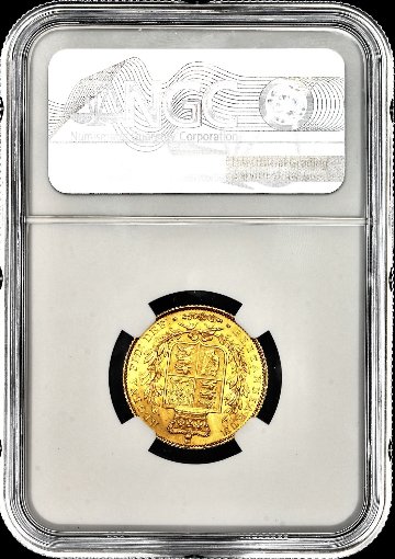 イギリス1839年ヴィクトリアソブリン金貨NGC MS65 最高鑑定の画像