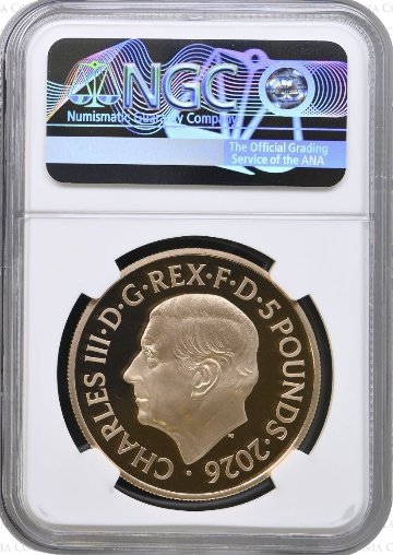 イギリス2026年ヤングヤングエリザベス5ポンド金貨NGC PF70UCAMの画像