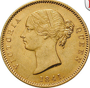 インディア／ブリテッシュヴィクトリアモハー金貨NGC MS63の画像