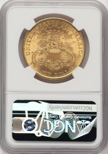 アメリカ1904年ダブルイーグル20ドル金貨 NGC MS64＋の画像