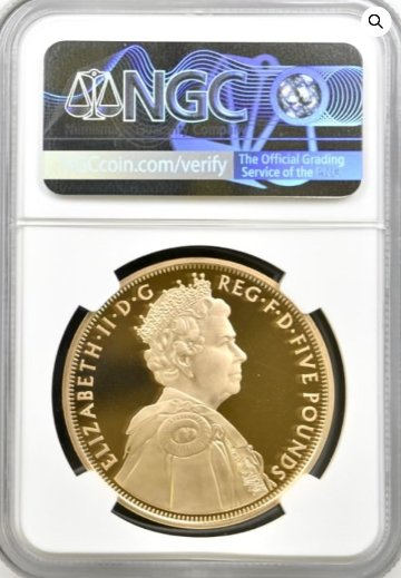 イギリス2012年ダイヤモンドジュビリーNGC PF 69UCAMの画像