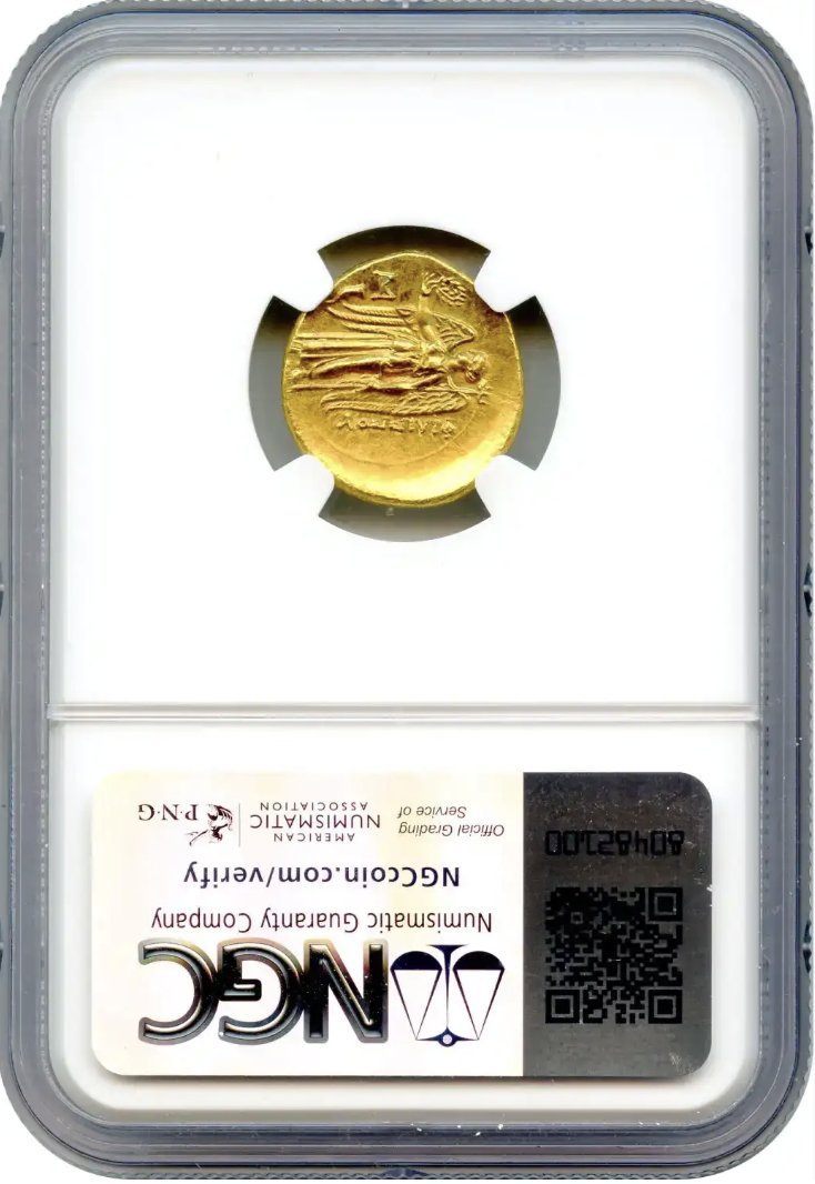 古代ギリシャ マケドニア ピリッポス3世スターテル金貨MS 5/5 3/5の画像