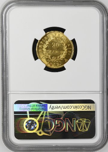 フランス1812年ナポレオンボナパルト20フラン金貨 NGC MS66の画像