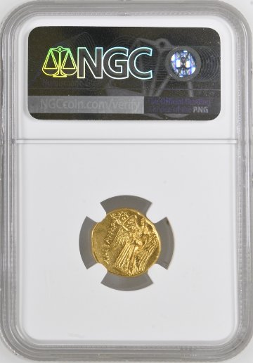 古代ギリシャ マケドニア アレクサンダースターテル金貨 Ch AU 4/5 4/5 Lifetimeの画像