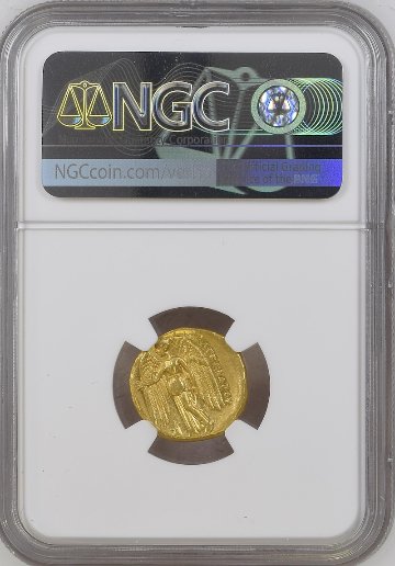 古代ギリシャ マケドニア アレクサンダースターテル金貨 AU 4/5 4/5 の画像