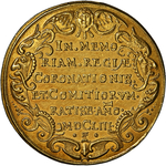 ドイツ レーゲンスブルク1653年10ダカット都市景観金メダル NGC MS 63の画像