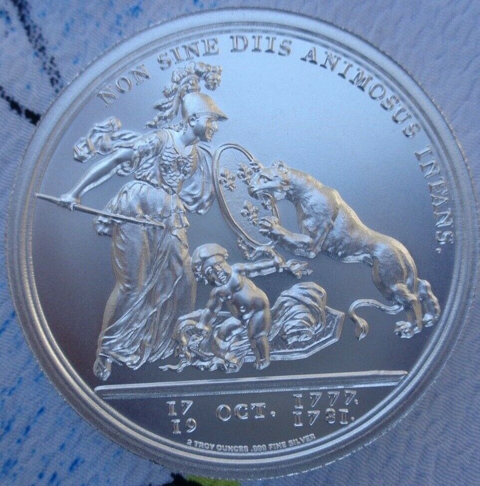 アメリカリベルタスアメリカーナ2オンス銀メダル画像