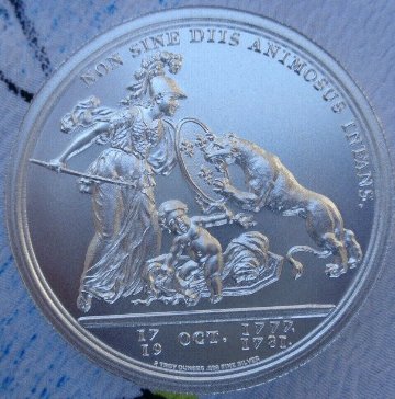 アメリカリベルタスアメリカーナ2オンス銀メダル画像