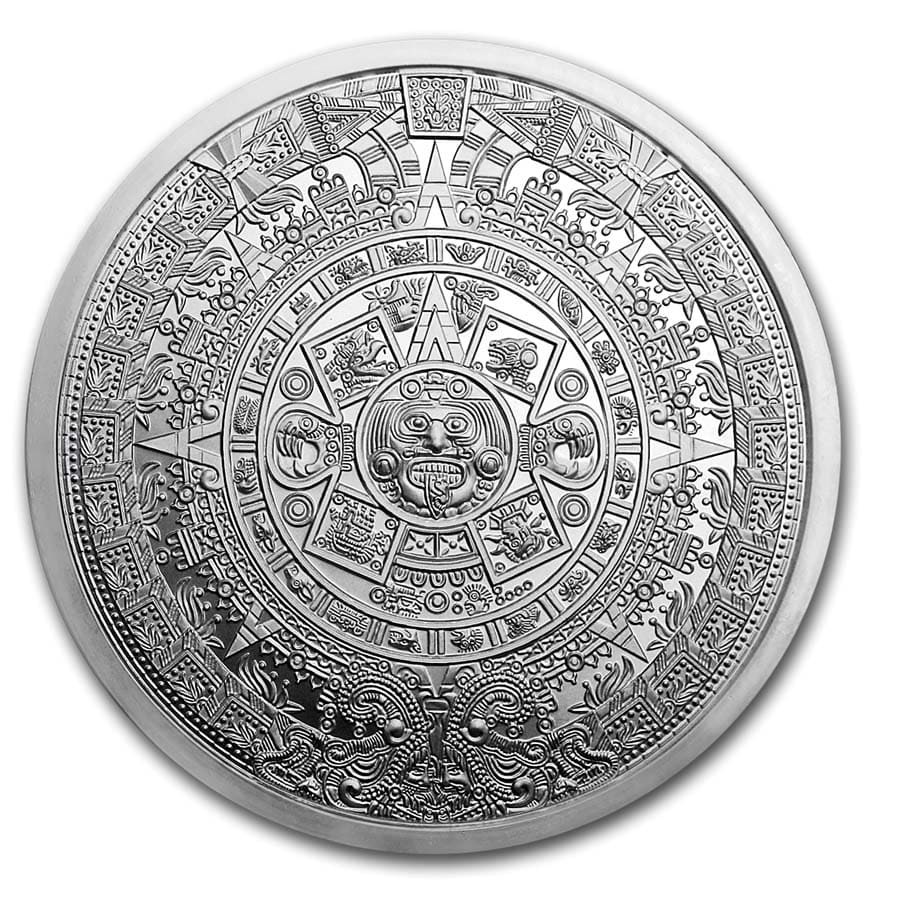 アステカ カレンダー5オンス メダリックコイン画像