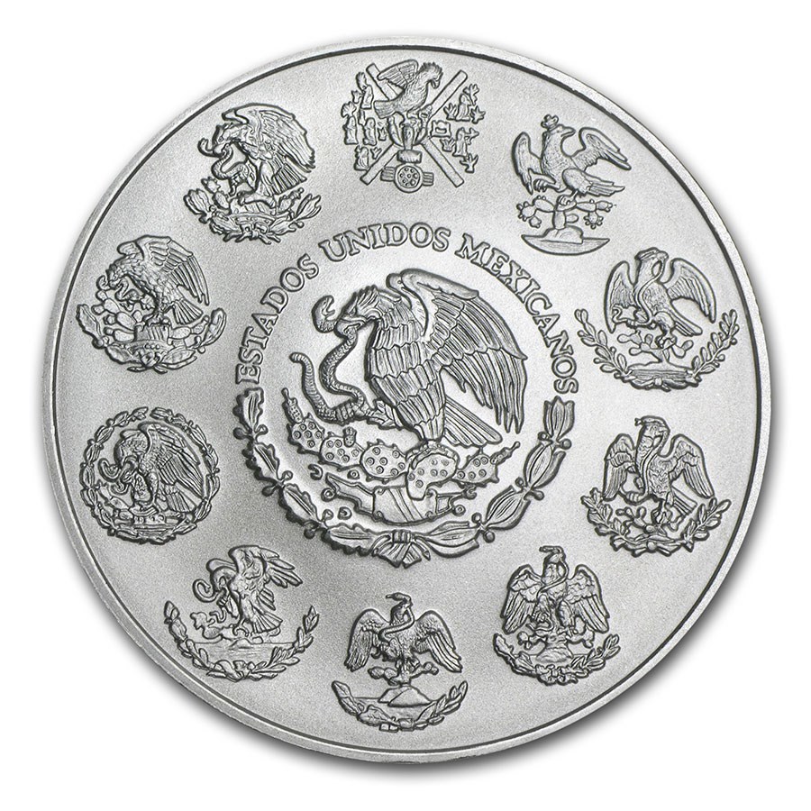 メキシコ2020年リベルタッド5オンス銀貨画像