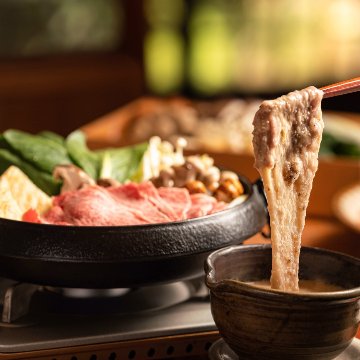 〈とろろすき焼き・化粧箱入〉 とろろすき焼きセット　2人前の画像