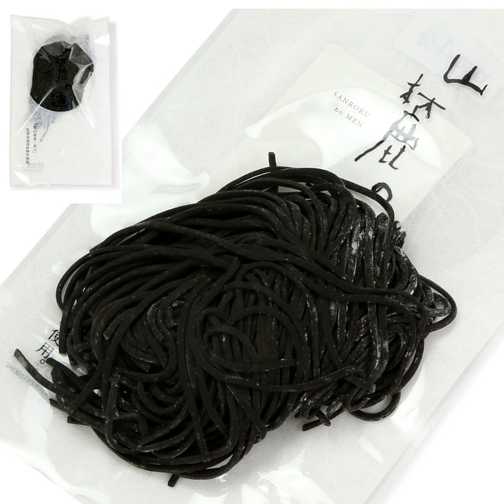 〈黒ムクナ豆の中華めん 漆黒麵（しっこくめん）〉　5玉入の画像