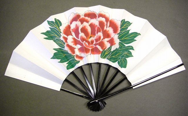 中国土産 特大扇子 花柄 扇子 中国扇子 花柄 手持ち 扇子 タッセル付き