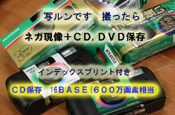 写ルンです　現像＋CD保存 高画質16BASE　インデックスP付画像