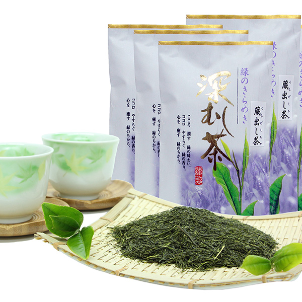くらだし深むし茶100ｇ　8袋セットの画像