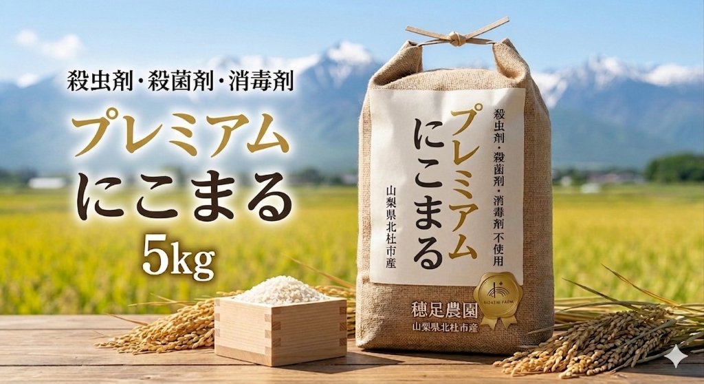 令和8年度産　プレミアム にこまる　5kgの画像
