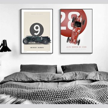 【国内配送・送料無料】BENTLEY/ベントレー×アルファロメオ×車両×モダンキャンバスアート×アートポスター【1~3営業日で出荷】[f736]の画像