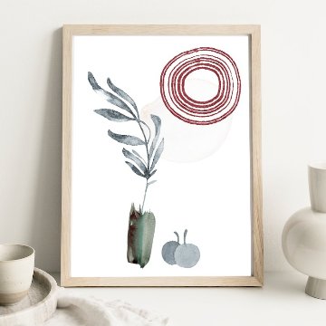 【国内配送・送料無料】［光］和室×和風アート×イラスト×抽象×キャンバスアート×アートポスター【1~3営業日で出荷】[sel006]の画像