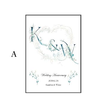 【国内配送・送料無料】セミオーダー×記念日×アルファベット英字×プレゼント×キャンバスアート×アートポスター【1~3営業日で出荷】[f757]の画像