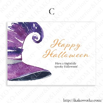 魔女と黒猫のハロウィンアート｜キャンバスアート[f762]の画像