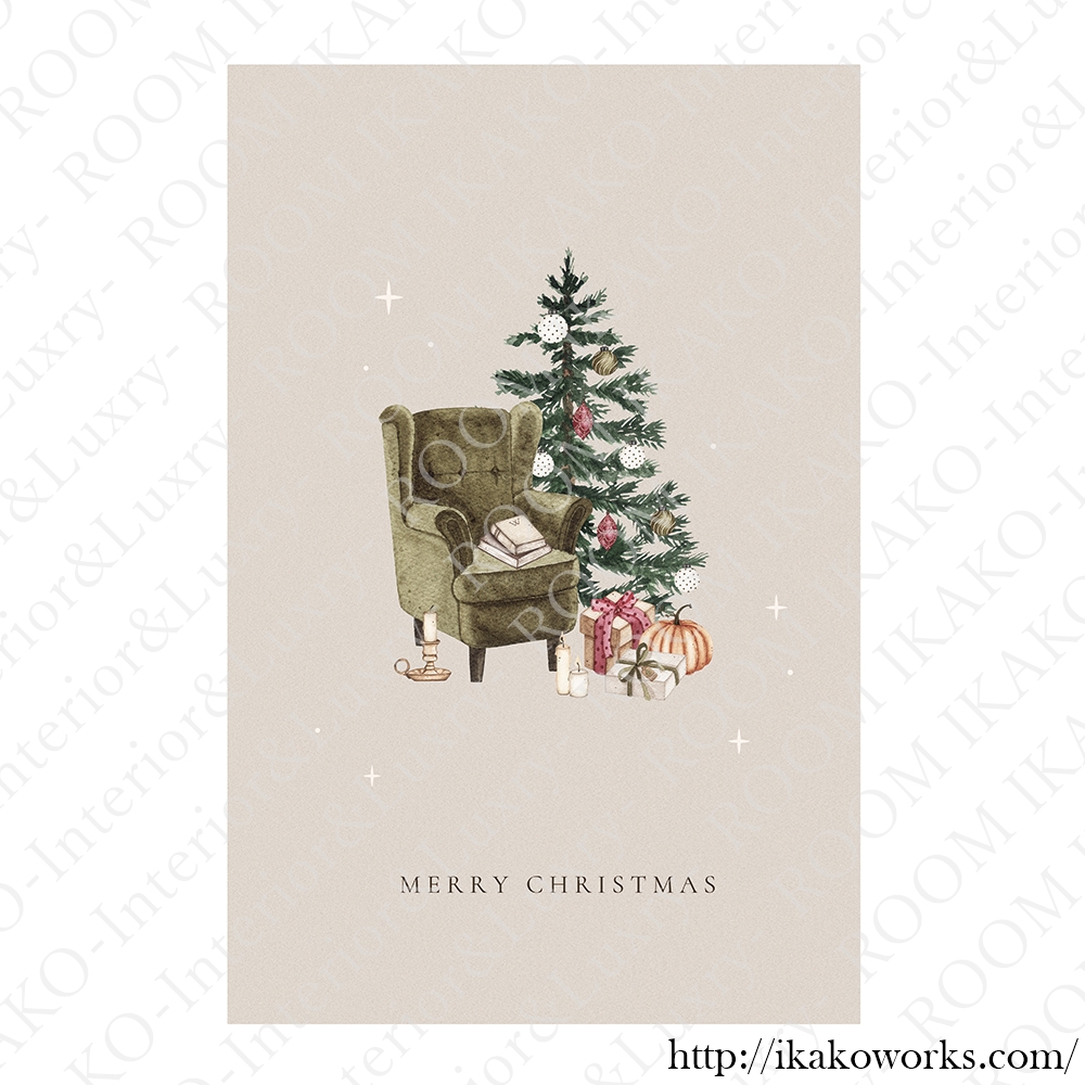 【国内配送・送料無料】クリスマス×シンプルデザインアート×Christmas/Xmas×キャンバスアート×アートポスター【1~3営業日で出荷】[f765]の画像