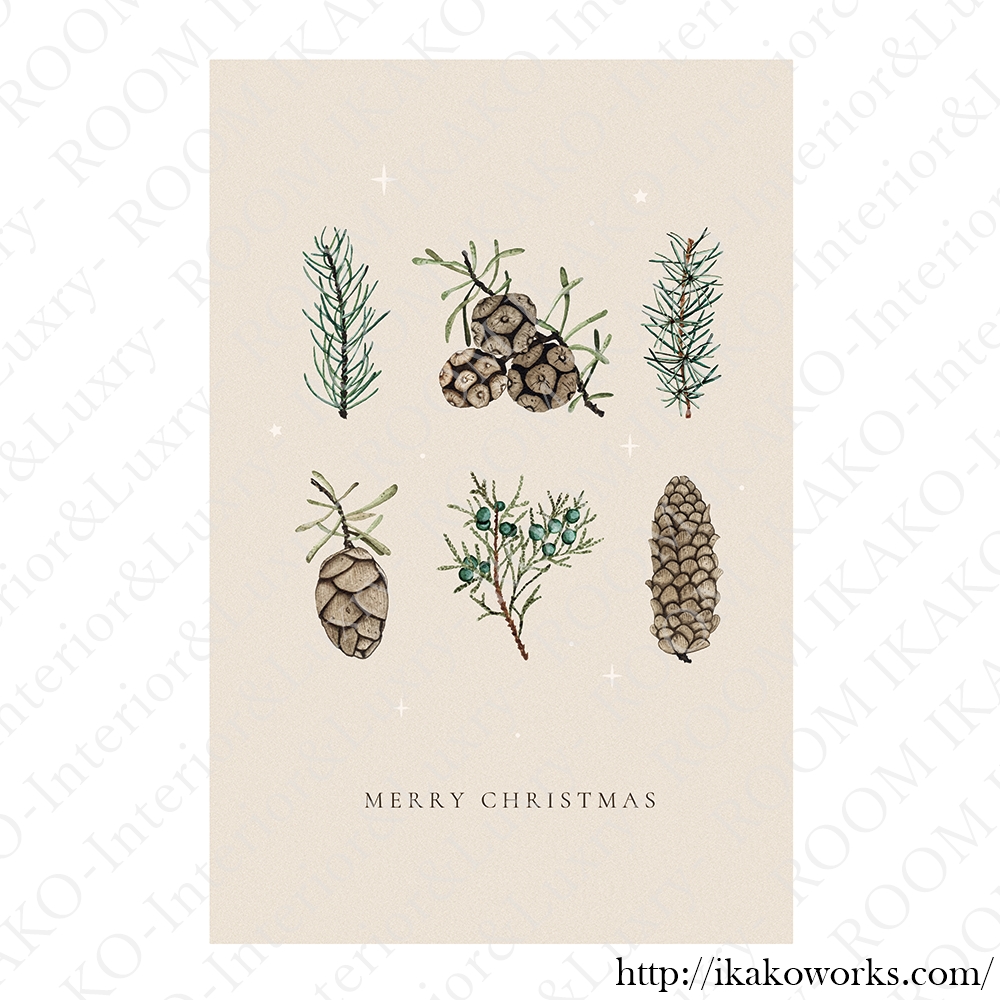 【国内配送・送料無料】クリスマス×シンプルデザインアート×Christmas/Xmas×キャンバスアート×アートポスター【1~3営業日で出荷】[f765]の画像