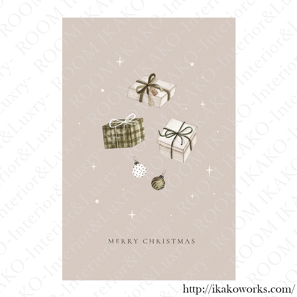 【国内配送・送料無料】クリスマス×シンプルデザインアート×Christmas/Xmas×キャンバスアート×アートポスター【1~3営業日で出荷】[f765]の画像