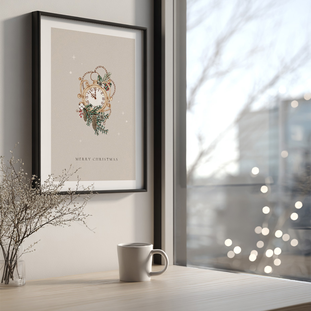 【国内配送・送料無料】クリスマス×シンプルデザインアート×Christmas/Xmas×キャンバスアート×アートポスター【1~3営業日で出荷】[f765]の画像