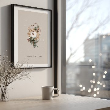 【国内配送・送料無料】クリスマス×シンプルデザインアート×Christmas/Xmas×キャンバスアート×アートポスター【1~3営業日で出荷】[f765]の画像