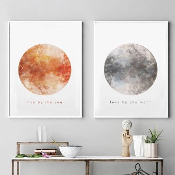 国内発送】【送料無料】太陽と月×SUN&MOON×天空アート