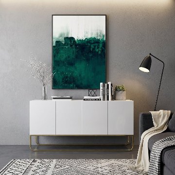 国内配送・送料無料】グリーン×抽象画×緑の情景×シンプル×キャンバス