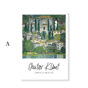 クリムト「チャーチ」　絵画　額絵　ゴールド　アンティーク　教会　アート　パネル クリムト 絵画 - メルカリ