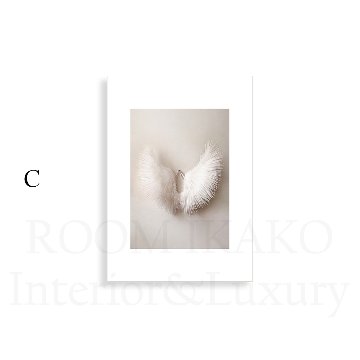 【国内配送・送料無料】羽根×翼×天使×wing×淡色×ニュアンスカラー×キャンバスアート×アートポスター【1~3営業日で出荷】[f809]の画像
