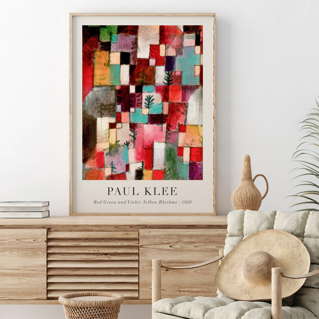 【国内配送・送料無料】パウル・クレー(Paul Klee)×Colors×カラフル×おしゃれキャンバスアート×アートポスター【1~3営業日で出荷】[f811]の画像