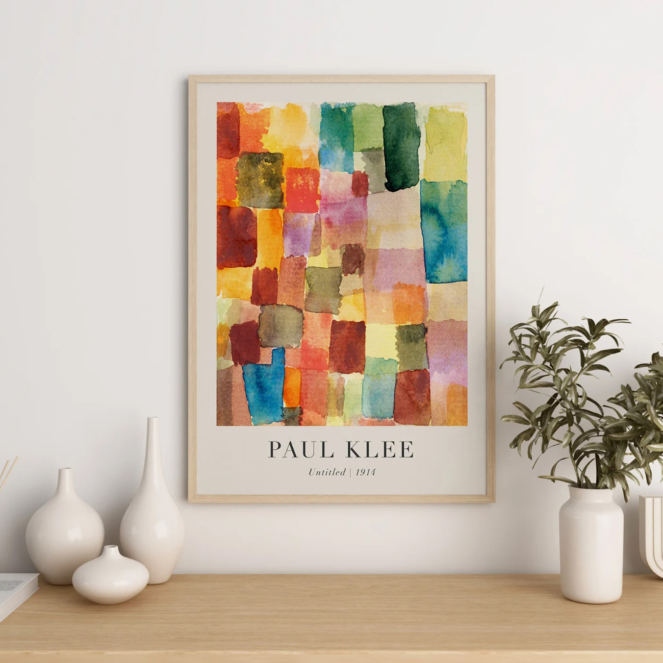 【国内配送・送料無料】パウル・クレー(Paul Klee)×Colors×カラフル×おしゃれキャンバスアート×アートポスター【1~3営業日で出荷】[f811]の画像