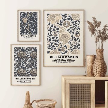 【国内配送・送料無料】WILLIAM MORRIS(ウィリアムモリス)3×キャンバスアート×アートポスター【1~3営業日で出荷】[f815]の画像