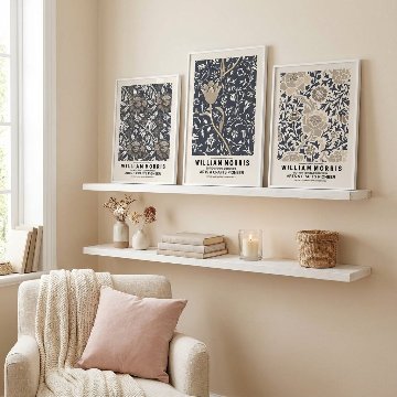 ウィリアム・モリスの植物柄キャンバスアート[f815]の画像