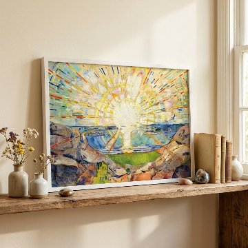 エドヴァルド・ムンク「太陽」のキャンバスアート[f816]の画像
