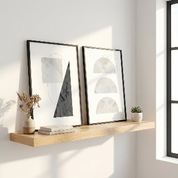 【国内配送・送料無料】抽象モダンデザイン×ストーン×モノトーン×キャンバスアート×アートポスター【1~3営業日で出荷】[f832]の画像