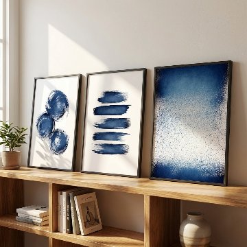 【国内配送・送料無料】涼感×夏×ジャパンディ×水彩×抽象×和×キャンバスアート×アートポスター【1~3営業日で出荷】[f833]の画像