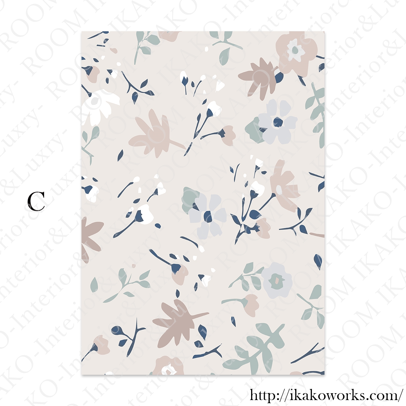 【国内配送・送料無料】ベビーピンク・ピンクブラウン×フラワーマーケット×キャンバスアート×アートポスター【1~3営業日で出荷】[f836]の画像